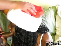 CrocoList presents: Sexy ebony girlfriend christmas fuck !!