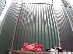 CrocoList presents: Amazing young girl shower voyeur