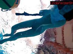 CrocoList presents: Perfect shaved teen in the pool