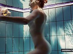 CrocoList presents: Hot big titted teen lera swimming in the pool