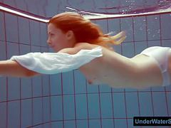 CrocoList presents: Redhead in a white dress and sexy bikini