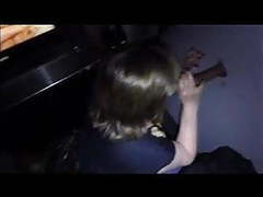 CrocoList presents: Wife blows a guy through the glory hole while hubby watches