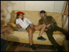 CrocoList presents: French slut a6 cheerleader threesome