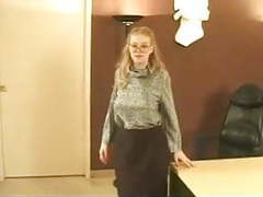 CrocoList presents: Secretary with big boobs and hairy pussy gv00035