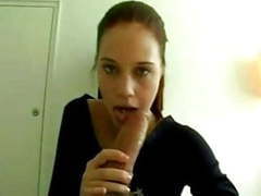 CrocoList presents: Beautiful redhead green eyes emo sucking