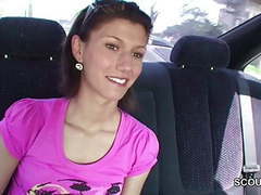 CrocoList presents: Two boys pick up teen hitchhiker and fuck her in bus stop