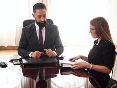 CrocoList presents: Erotic fucking in the office with gorgeous secretary eveline dellai