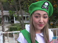 CrocoList presents: Horny lily adams with natural tits enjoys while being fucked