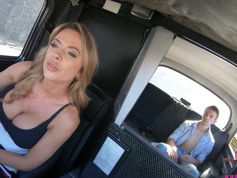 CrocoList presents: Lucky passenger fucks wet pussy of horny taxi driver shalina devine