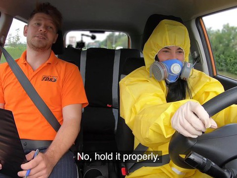 CrocoList presents: Driving instructor fucks orgasmic pussy of skinny czech lexi dona