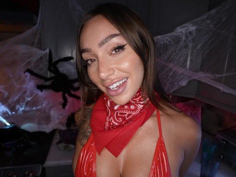 CrocoList presents: Tattooed sisi rose wearing red lingerie gets fucked hard