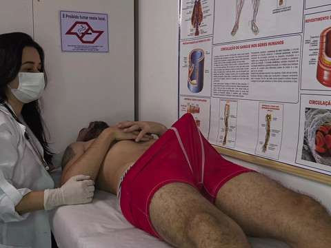 CrocoList presents: Nurse gets excited by patient's erection