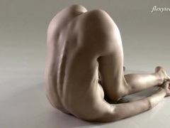 CrocoList presents: Stunningly fit teen bends her body in sexy ways