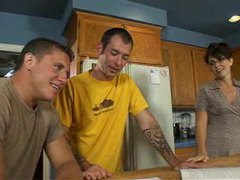 CrocoList presents: Horny mother fucked on kitchen table