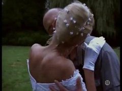 CrocoList presents: Naughty bride taken outdoors by two guys