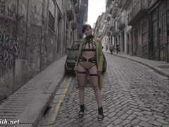 CrocoList presents: Jeny smith mymokondo strap bondage in public