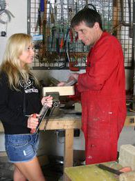 CrocoList presents: Blonde teenage beauty fucking her old and horny handyman