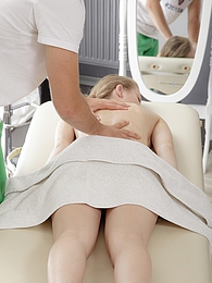 CrocoList presents: Oiled up blonde teen Raphael getting fucked on massage table