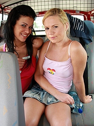 CrocoList presents: Naughty young Ellis and her hot friend share a hard cock