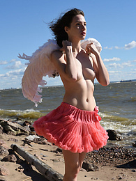CrocoList presents: Cute cock gobbler teen just wants to give you a good look of what she had hidden under that dress all this time