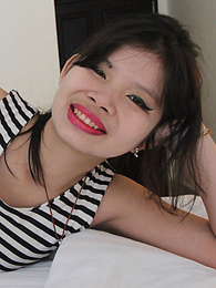 CrocoList presents: Ass-horny Thai amateur fingers asshole and gets stuffed by white cock