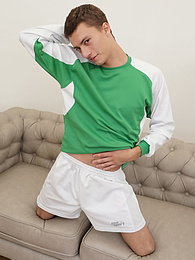 CrocoList presents: Gorgeous Tommy Hunter masturbates after his soccer practice