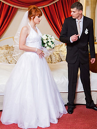 CrocoList presents: Redhead Czech bride Lucy Bell getting double fucked on her wedding day