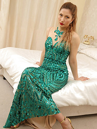 CrocoList presents: Sexy british teen Stephanie Bonham Carter removes her dress and displays her bare skin